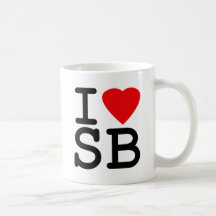 I Love Heart South Beach Miami Mugs