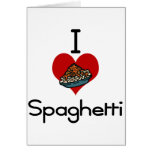 I love -heart  spaghetti card