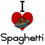 I love -heart  spaghetti photo cut out