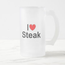 I Love (Heart) Steak Mugs