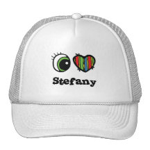 I Love (Heart) Stefany Mesh Hat
