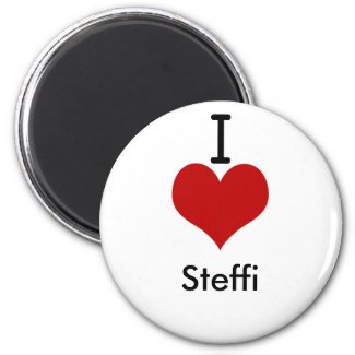 I Love (heart) Steffi magnet