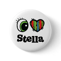 I Love (Heart) Stella buttons by eyeheartnames I Love (Heart) Stella buttons