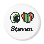 I Love (Heart) Steven magnets