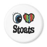 I Love (Heart) Stoats Magnet