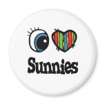 I Love (Heart) Sunnies Fridge Magnet