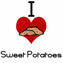 I love (heart) sweet potatoes photo sculptures