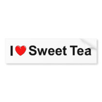 I Love (Heart) Sweet Tea Bumper Stickers