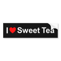 I Love (Heart) Sweet Tea Bumper Sticker