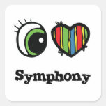 I Love (Heart) Symphony Square Sticker