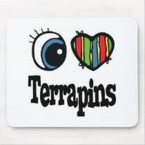 I Love (Heart) Terrapins Mouse Mat