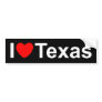 I Love (Heart) Texas Bumper Stickers