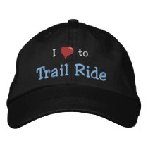 I love (heart) to Trail Ride embroidered hats by manesandtails I love (heart) to Trail Ride embroidered hats