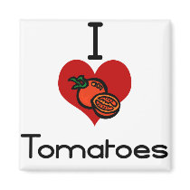 I love-heart tomatoes magnets by Edibility I love-heart tomatoes magnets