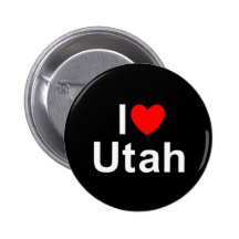 I Love (Heart) Utah Pin