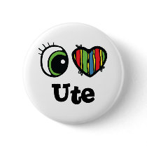 I Love (Heart) Ute Buttons