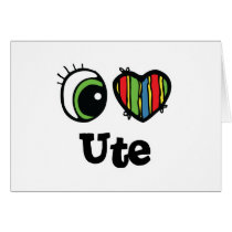 I Love (Heart) Ute cards by eyeheartnames I Love (Heart) Ute cards