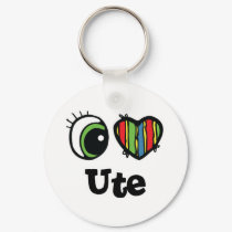 I Love (Heart) Ute keychains by eyeheartnames I Love (Heart) Ute keychains