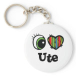 I Love (Heart) Ute keychains