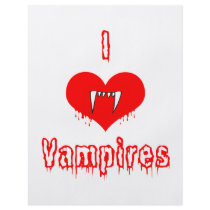I Love (heart) Vampires flyers by Fangtastic I Love (heart) Vampires flyers