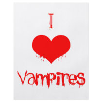 I Love (heart) Vampires flyers by Fangtastic I Love (heart) Vampires flyers