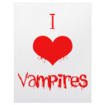 I Love (heart) Vampires Letterhead Template