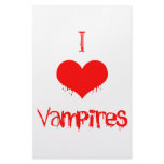 I Love (heart) Vampires stationery
