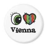 I Love (Heart) Vienna magnets