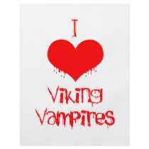 I love (heart) Viking vampires flyers by Fangtastic I love (heart) Viking vampires flyers