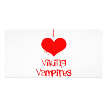 I love (heart) Viking vampires photo cards by Fangtastic I love (heart) Viking vampires photo cards