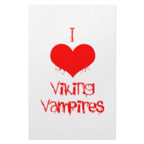 I love (heart) Viking vampires stationery by Fangtastic I love (heart) Viking vampires stationery