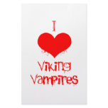 I love (heart) Viking vampires stationery