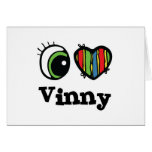 I Love (Heart) Vinny cards