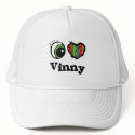 I Love (Heart) Vinny hats by eyeheartnames I Love (Heart) Vinny hats