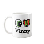 I Love (Heart) Vinny mugs