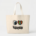 I Love (Heart) Walkingsticks Tote Bags