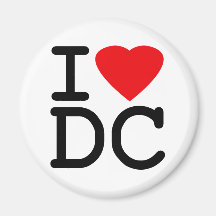 I Love Heart Washington D.C. District of Columbia Magnets