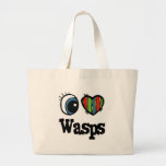 I Love (Heart) Wasps Canvas Bag