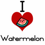 I love-heart watermelon photo cut out