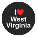 I Love (Heart) West Virginia Sticker