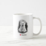I Love (Heart) Westies: Pencil Drawing Coffee Mug