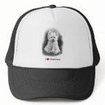 I Love (Heart) Westies: Pencil Drawing Trucker Hats