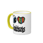 I Love (Heart) Woodchucks Mugs