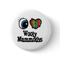 I Love (Heart) Wooly Mammoths buttons by eyeheartanimals I Love (Heart) Wooly Mammoths buttons