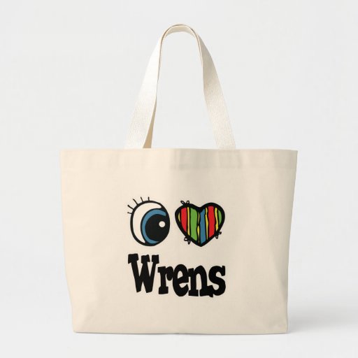 I Love (Heart) Wrens Bags