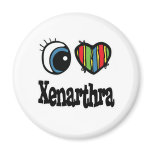 I Love (Heart) Xenarthra Fridge Magnets