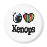 I Love (Heart) Xenops Refrigerator Magnet