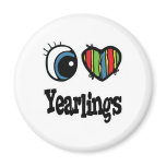 I Love (Heart) Yearlings Magnet