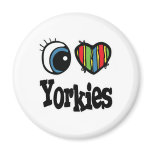 I Love (Heart) Yorkies Magnet