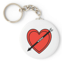 I Love Heart You Keychains